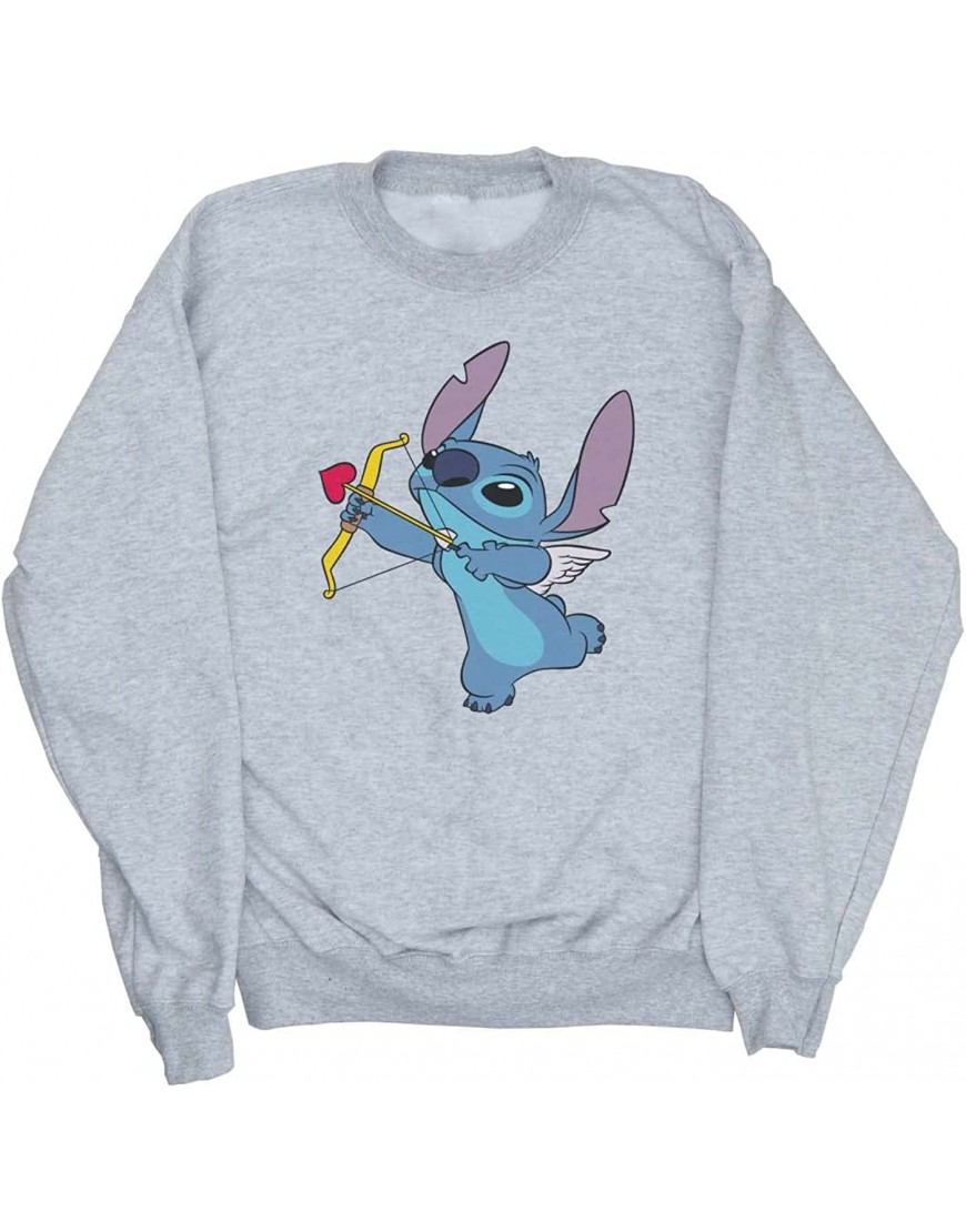 Disney Fille Lilo and Stitch Stitch Cupid Valentines Sweat-Shirt B09QS1YYL4