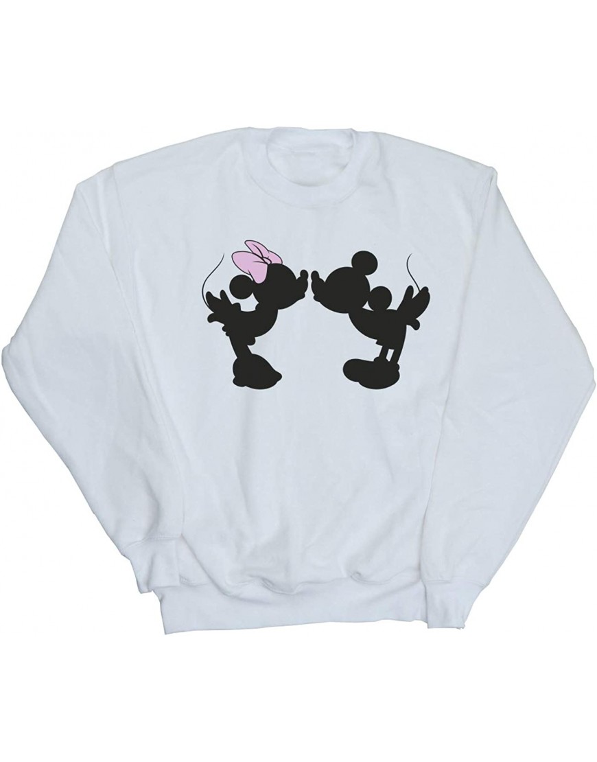 Disney Fille Mickey Minnie Kiss Silhouette Sweat-Shirt B0927X6LV7