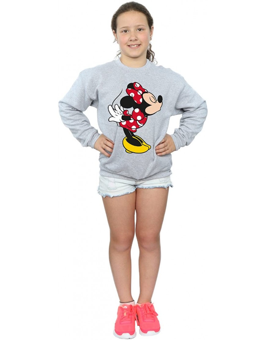 Disney Fille Minnie Mouse Split Kiss Sweat-Shirt B075C71X8V