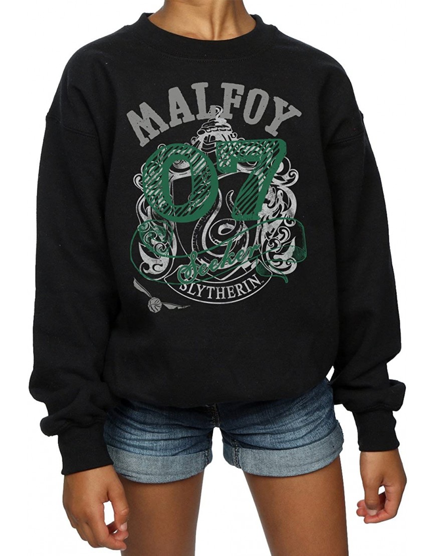 Harry Potter Fille Draco Malfoy Seeker Sweat-Shirt B075CT39PM