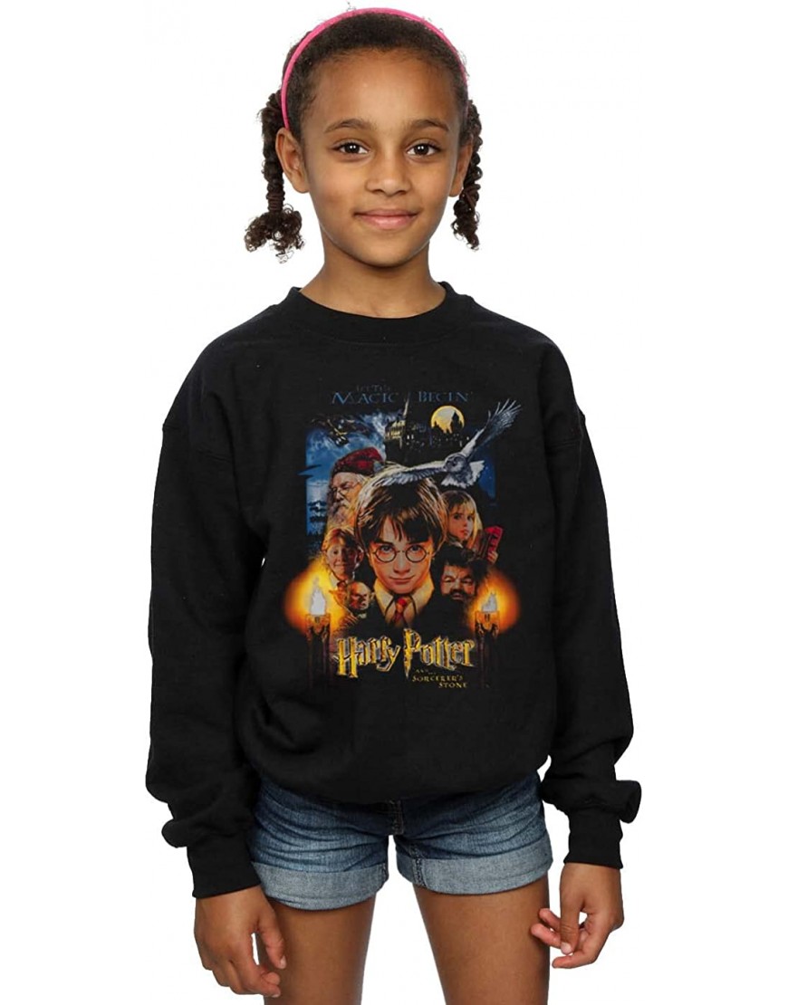 Harry Potter Fille The Sorcerer's Stone Poster Sweat-Shirt B09R9BFL5F