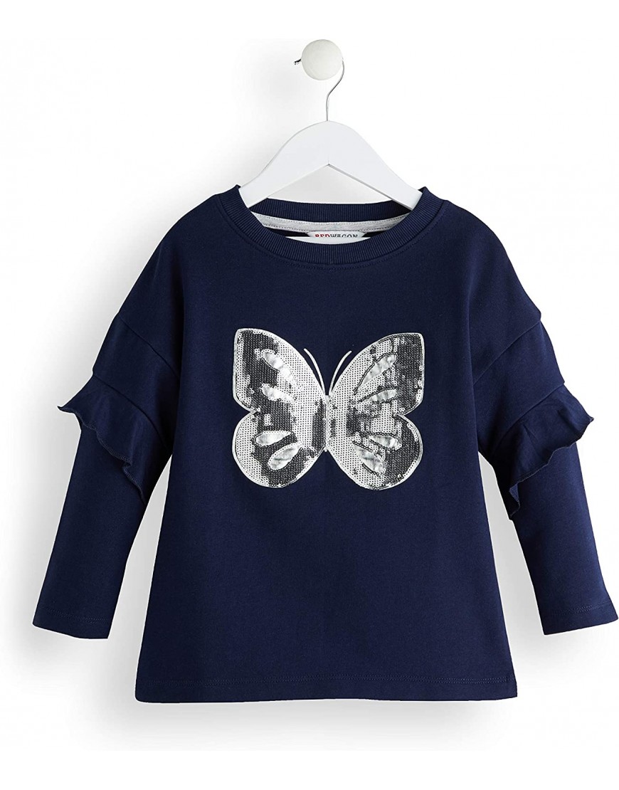 Marque  RED WAGON Butterly Sequin Sweat-Shirt Fille B07G5Z1V45