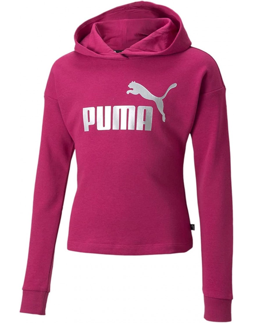 PUMA Ess+ Logo Cropped Hoodie TR G Sweat-Shirt Rose 4 años Mixte bébé B09NSRKCY5