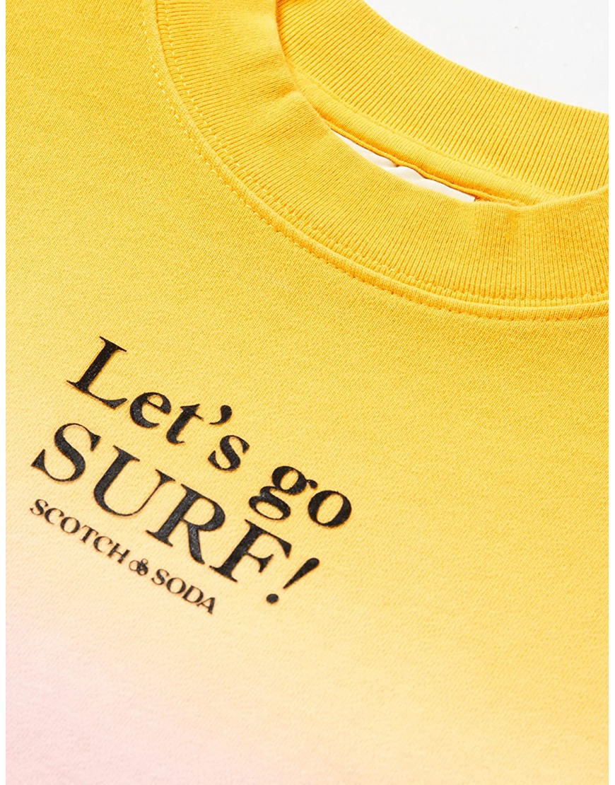 Scotch & Soda Tie-Dye Round Neck Artwork Sweatshirt Maillot de survêtement Fille B0992PW261