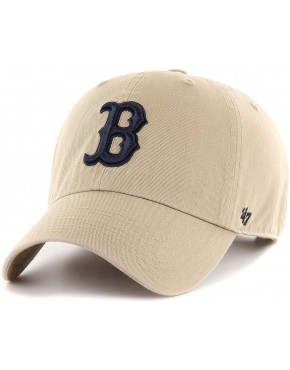 '47 Brand Adjustable Cap Clean UP Boston Red Sox Khaki B0786KWXFK
