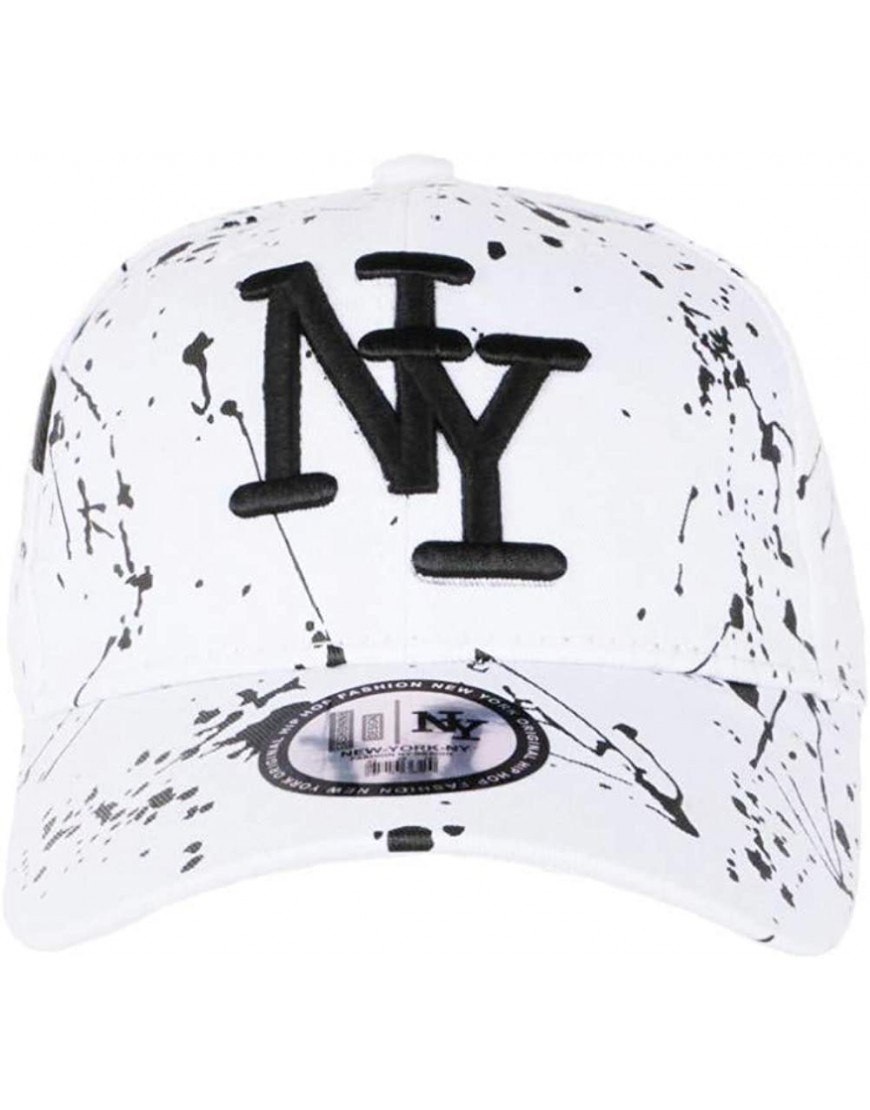 Casquette NY Blanche et Noire Mode Originale Fashion Tags Baseball Paynter Mixte B08Q48NJ4G