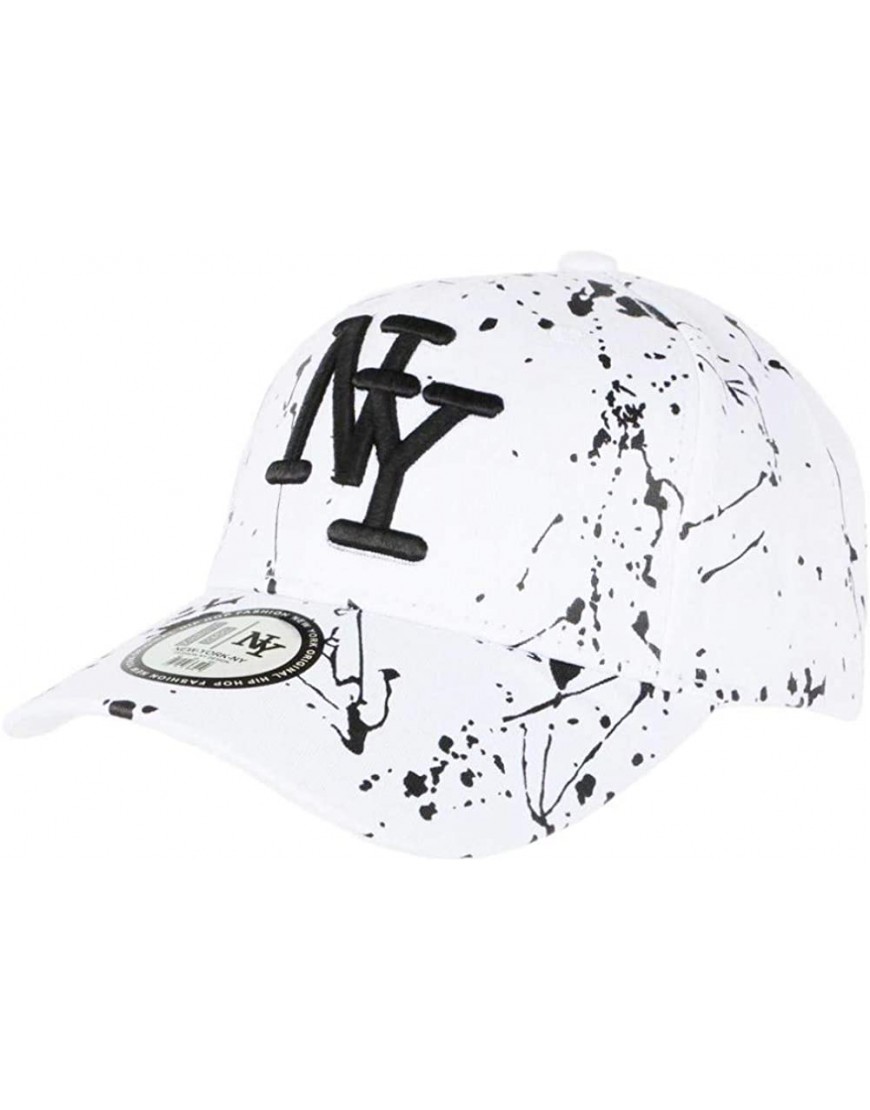 Casquette NY Blanche et Noire Mode Originale Fashion Tags Baseball Paynter Mixte B08Q48NJ4G