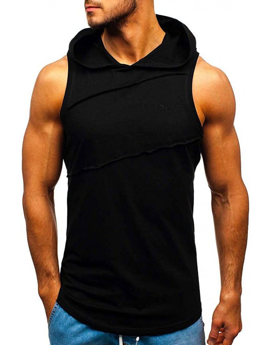 Débardeur sans Manches pour Homme T-Shirt à Capuche Sport Fitness Chemisier B07MGBHP6M