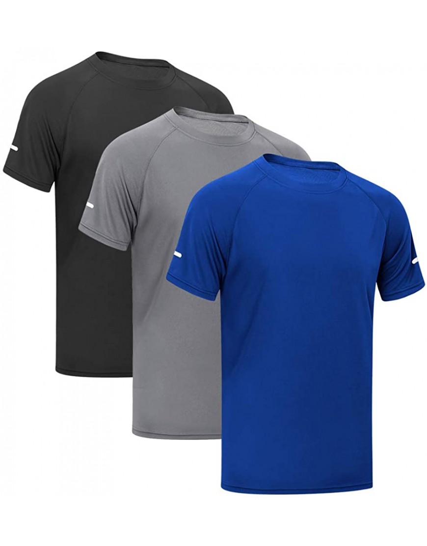 MEETYOO Hommes Manches Courtes Tee Shirt Maillot Sport Running Vetement pour Jogging Musculation Gym B08HWDC6YV