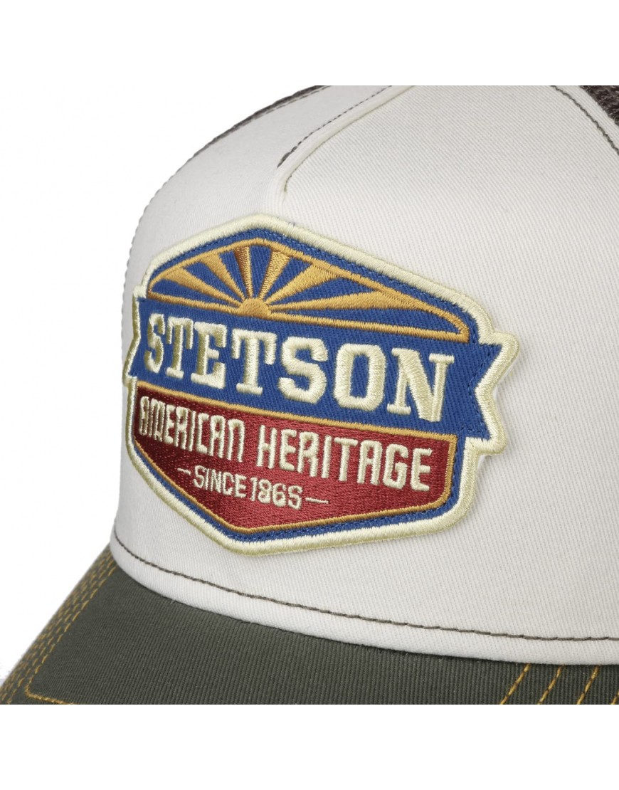 STETSON Casquette Trucker New American Heritage Homme de Baseball Mesh avec visière Snapback visière Printemps-été B09P4HLCGZ