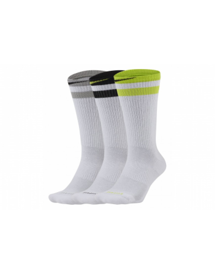 Autres Textiles Bas Running Running Chaussettes Nike Everyday Plus Cushioned Blanc Unisex GC74414