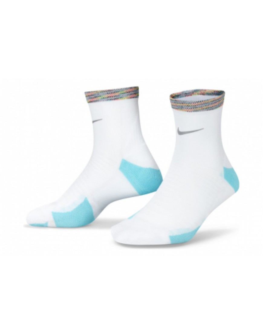 Autres Textiles Bas Running Running  Chaussettes Nike Spark Cushioned Ankle Blanc / Bleu HM82800