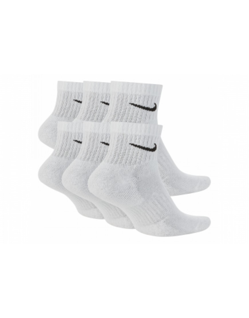 Autres Textiles Bas Running Running Chaussettes (Pack de 6) Nike Everyday Cushioned Blanc Unisex RR77207