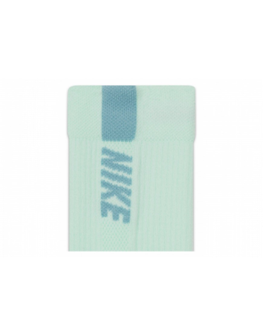 Autres Textiles Bas Running Running Chaussettes (x2) Unisex Nike Multiplier Vert Corail NS12766