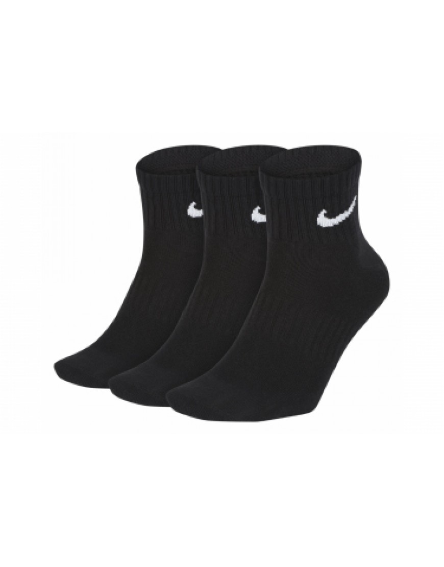 Autres Textiles Bas Running Running  Chaussettes (x3) Nike Everyday Lightweight Noir Unisex EB87135