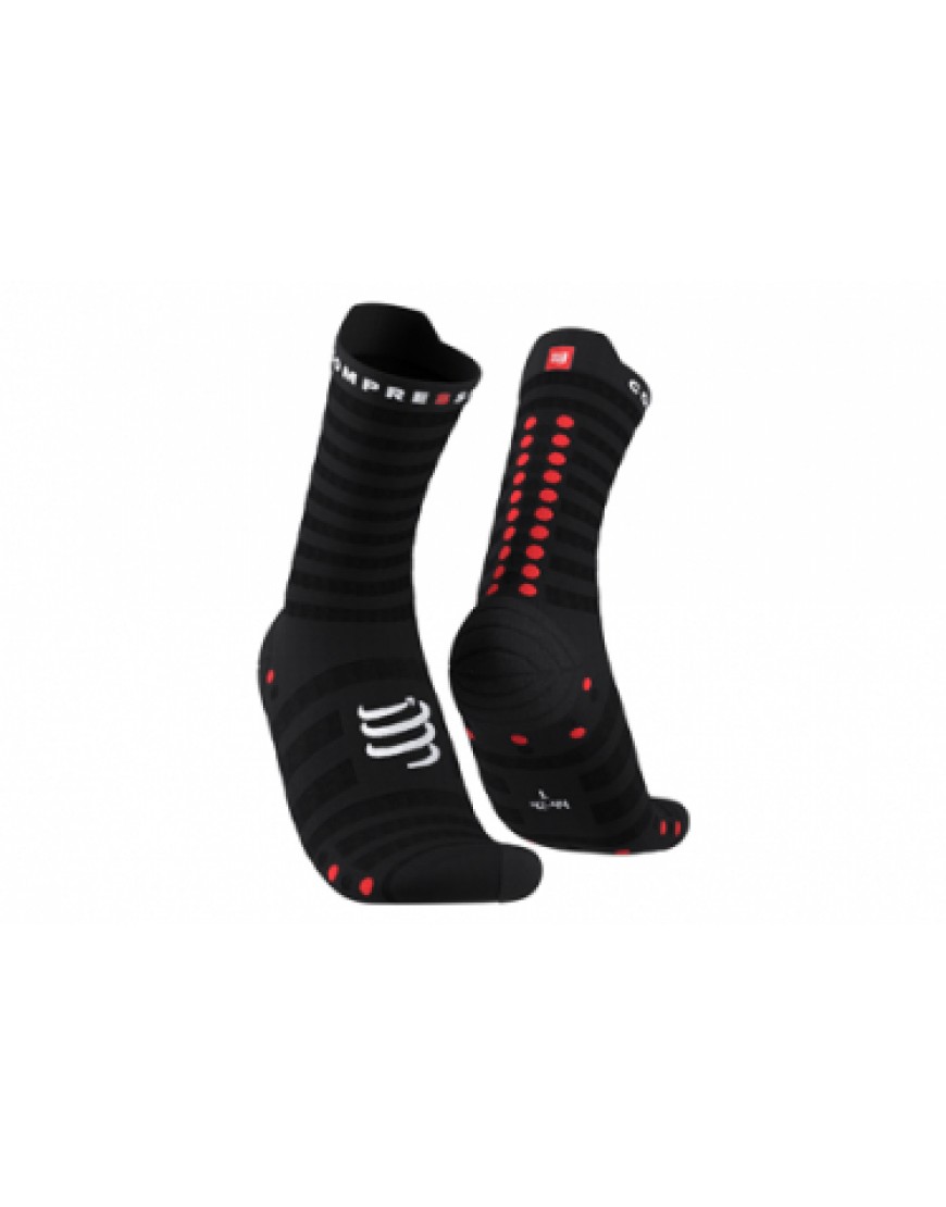Autres Textiles Bas Running Running  Paire de Chaussettes Compressport Pro Racing Socks v4.0 Ultralight Run High Noir XL86574
