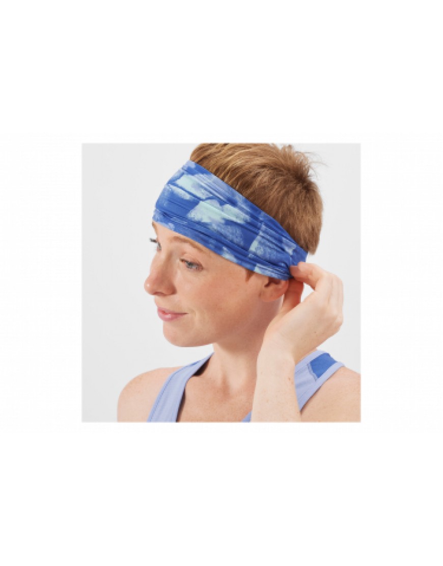 Accessoires Textile Running Running Bandeau Salomon Sense Headband Bleu Unisex HZ20124