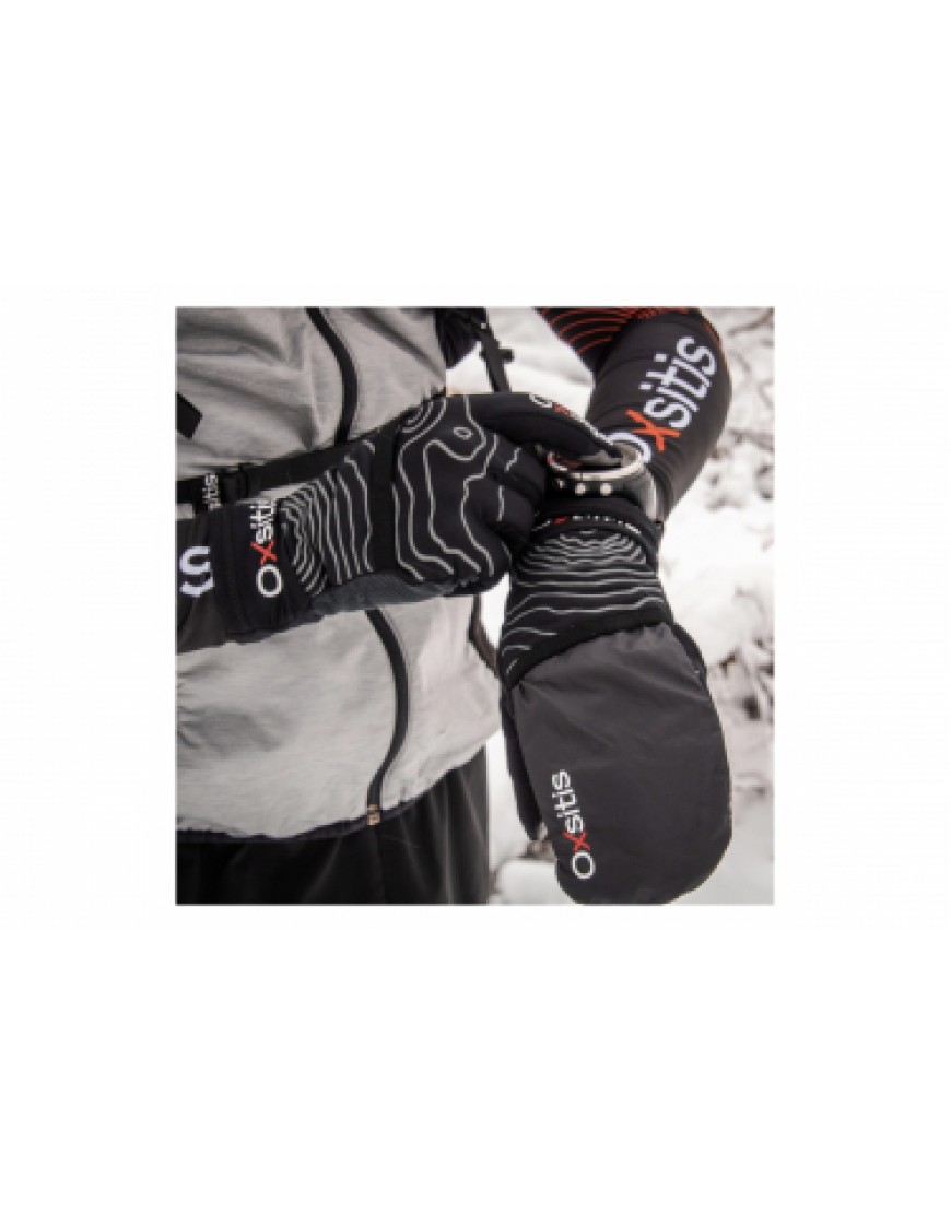 Accessoires Textile Running Running Gants avec protection Oxsitis Evo Noir Rouge NU55948