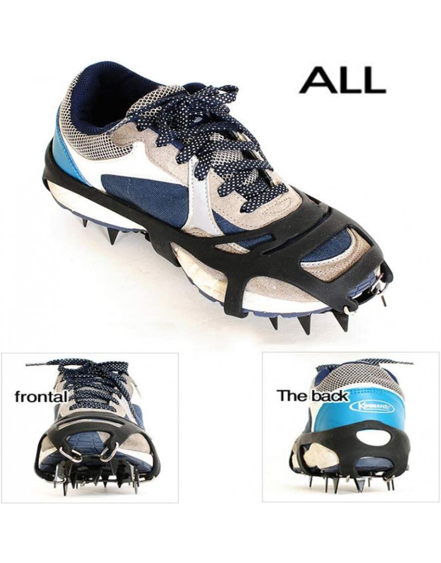 Crampons À 18 Dents Couvre-Chaussures Antidérapants en Silicone Résistant pour Le Ski Alpin en Plein Air,40 B07ZB96RXV