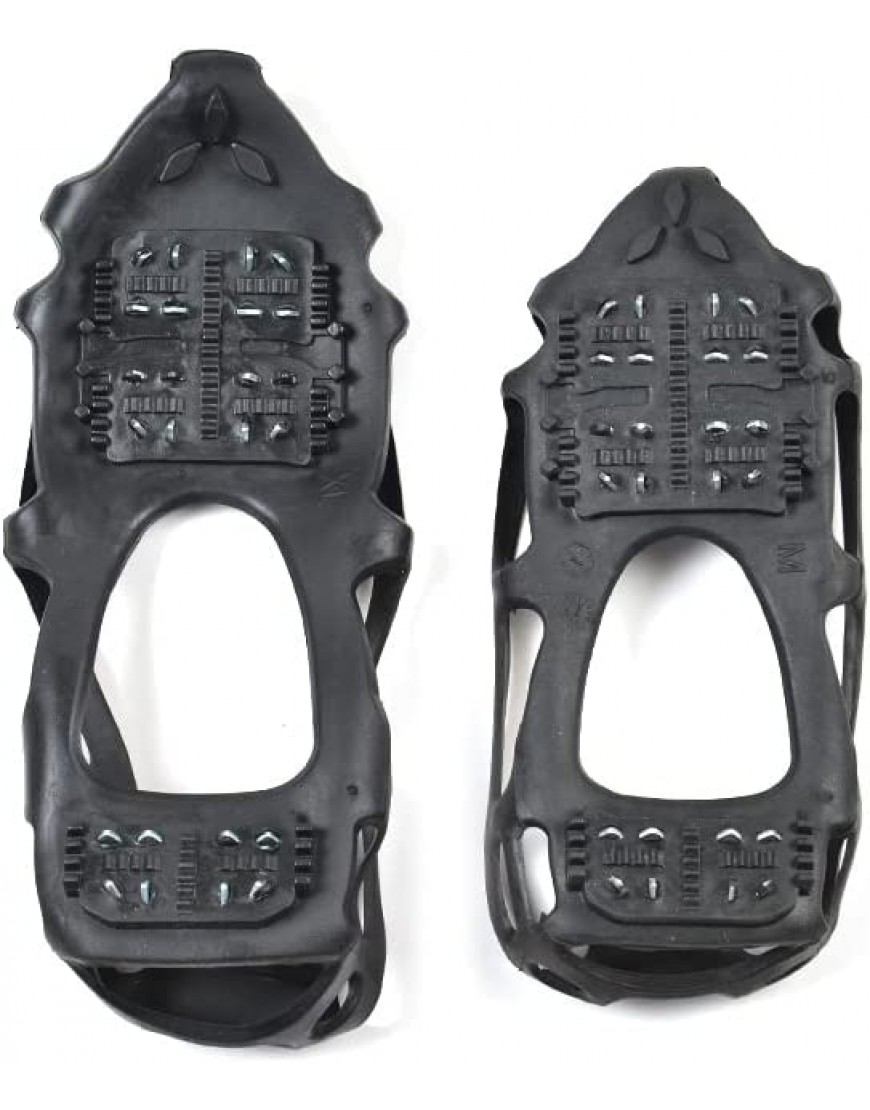XinQt Chaussures de marche antidérapantes en élastomère thermoplastique pour l'hiver 24 dents Noir B09V5BMT5B