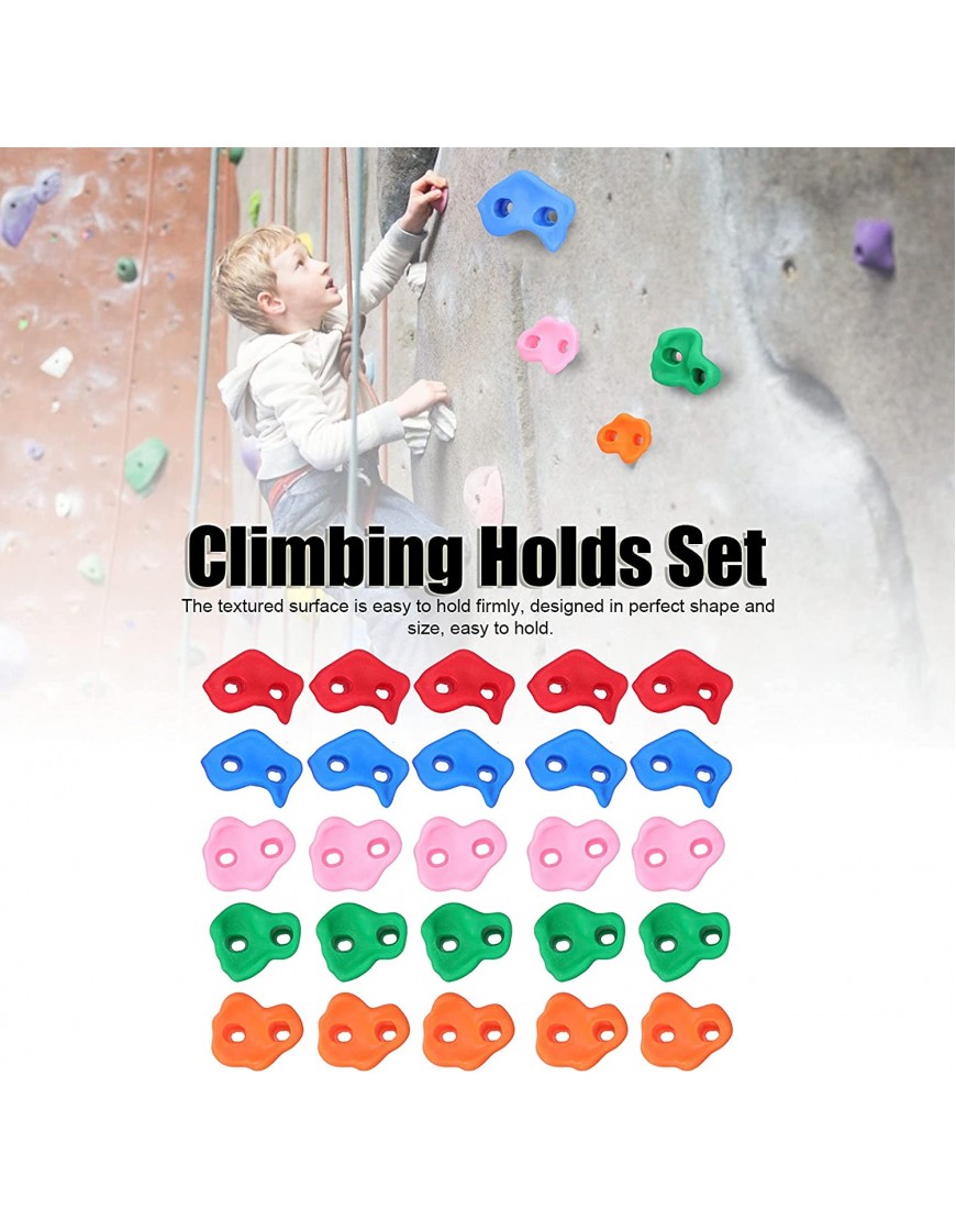 Greensen Prises d'escalade Prises d'escalade Multicolores faciles à Installer pour Les Enfants Fournitures d'exercice en Plein air B09HL8YL1B