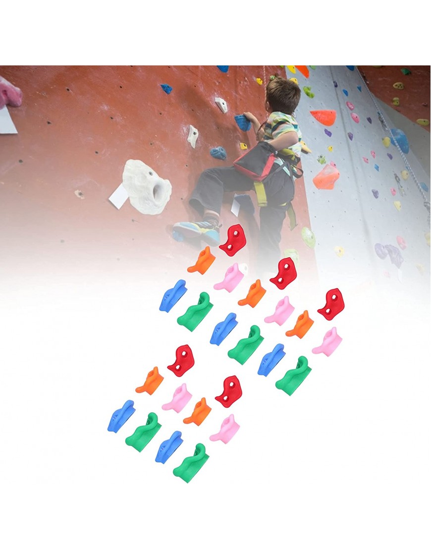 Greensen Prises d'escalade Prises d'escalade Multicolores faciles à Installer pour Les Enfants Fournitures d'exercice en Plein air B09HL8YL1B