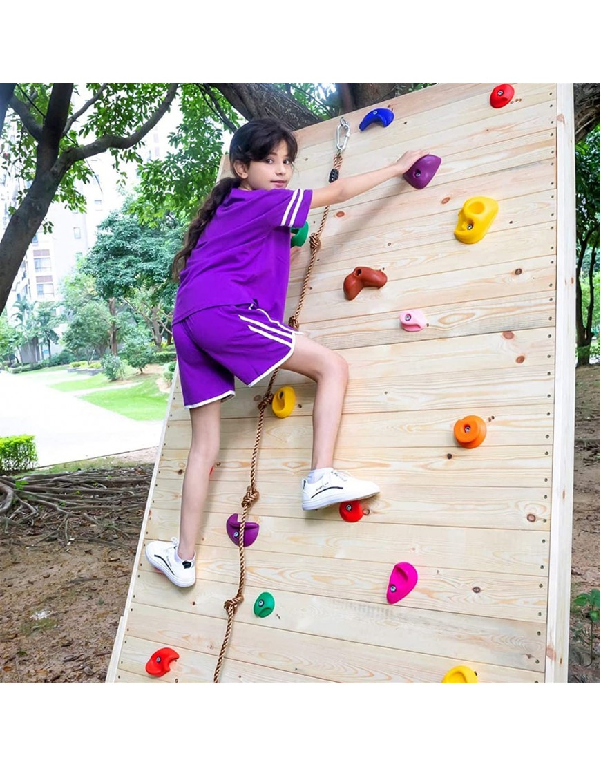 Prise Escalade Rocher d'escalade en Plastique 32 Pièces Mur d'escalade Fait Soi-même Jeu d'escalade D'entraînement Sensoriel pour Enfants B09VXBVG59