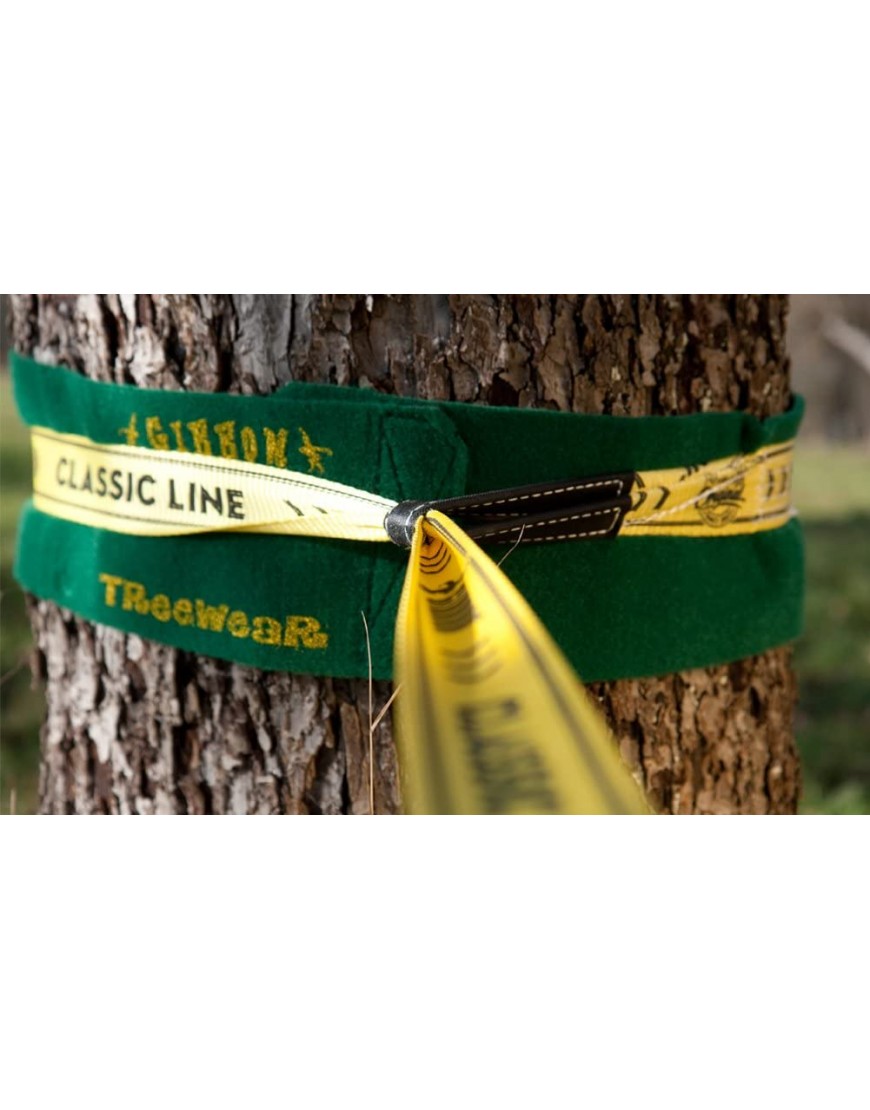 Gibbon Treewear Protection arbre pour slackline Vert 2 x 100 cm x 14,5 cm B0039IPSUM