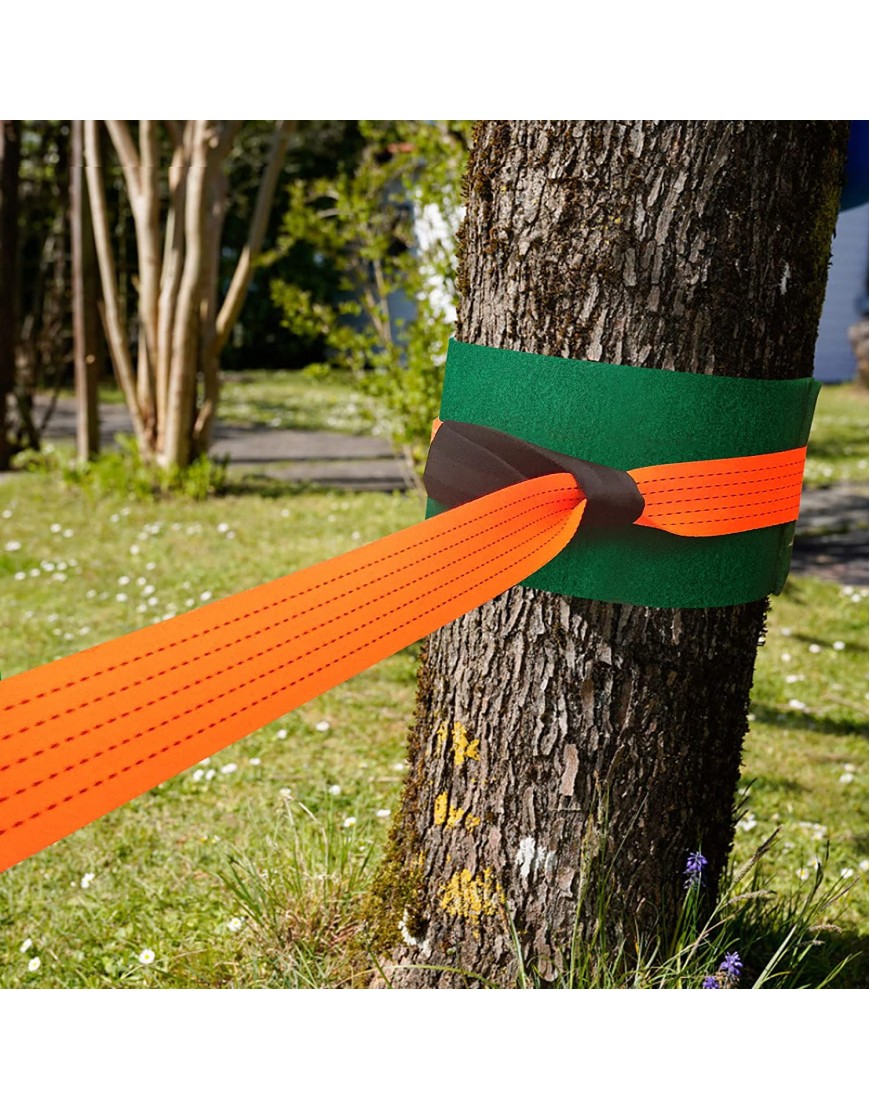 Slackline pour adultes,Dabey Kit de slackline de 49 pieds avec ligne d'entraînement Protecteurs d'arbre pour bras d'entraînement Gants de travail à cliquet et sac de transport Extérieur Backyard Fami B09ZHWP4T2