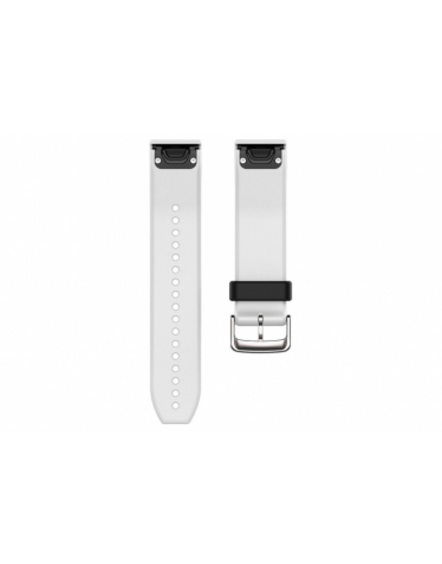 Montres, Cardio, GPS Running Running Bracelet Silicone Garmin QuickFit 22 mm Blanc Noir GM49422