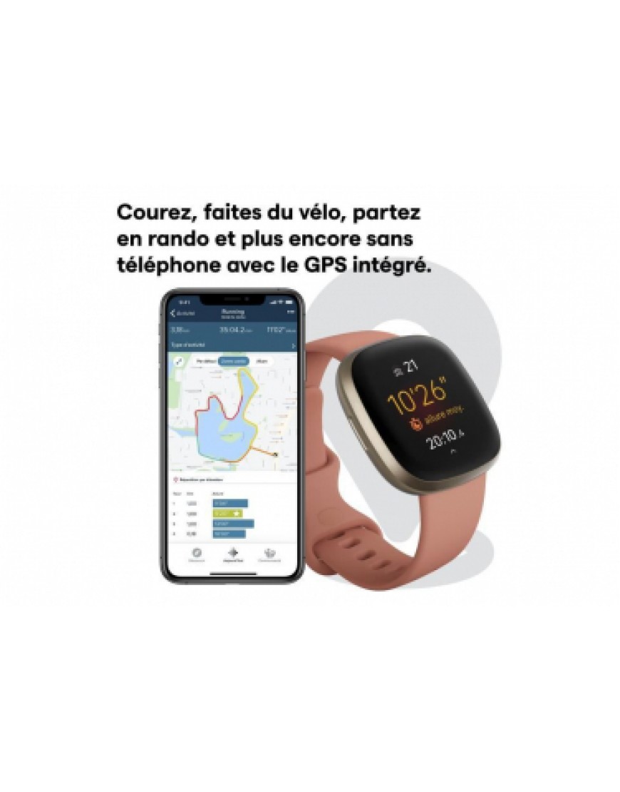 Montres, Cardio, GPS Running Running FITBIT Versa 3 XV12565