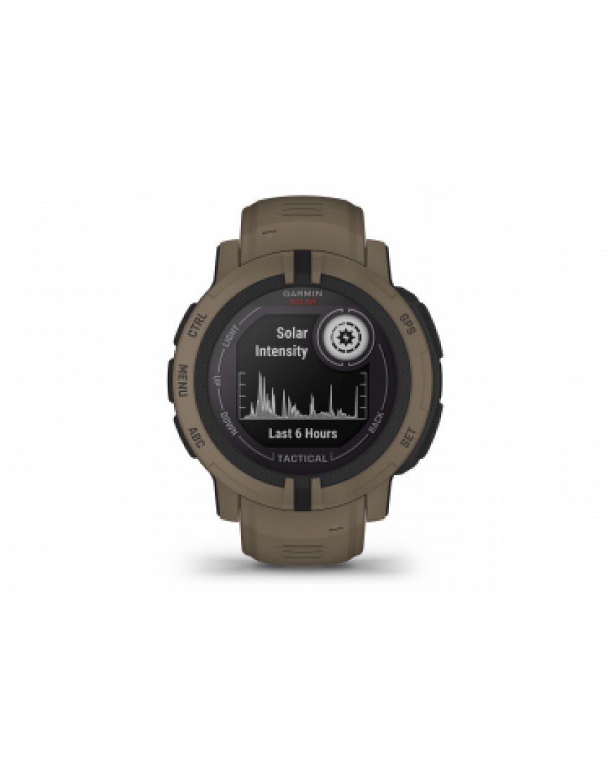 Montres, Cardio, GPS Running Running Montre de Sport Garmin Instinct 2 Solar Tactical Edition Coyote MF11362