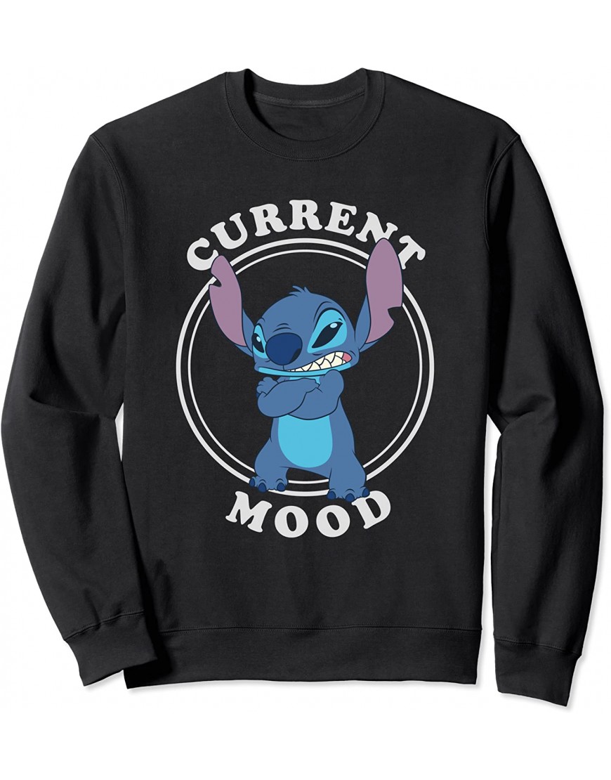 Disney Lilo and Stitch Angry Stitch Current Mood Sweatshirt B08LZWR3ZT