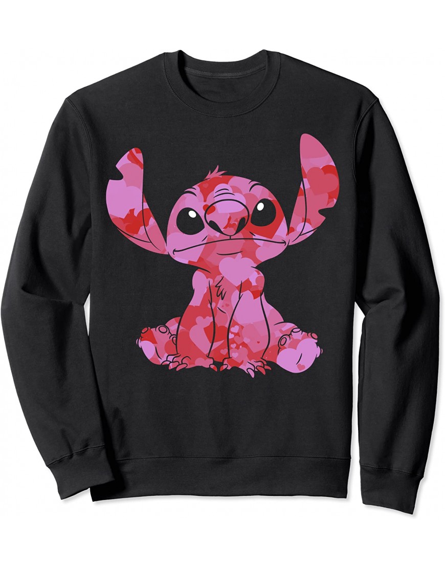 Disney Lilo & Stitch Valentine's Day Stitch Heart Fill Sweatshirt B095L4CRY8