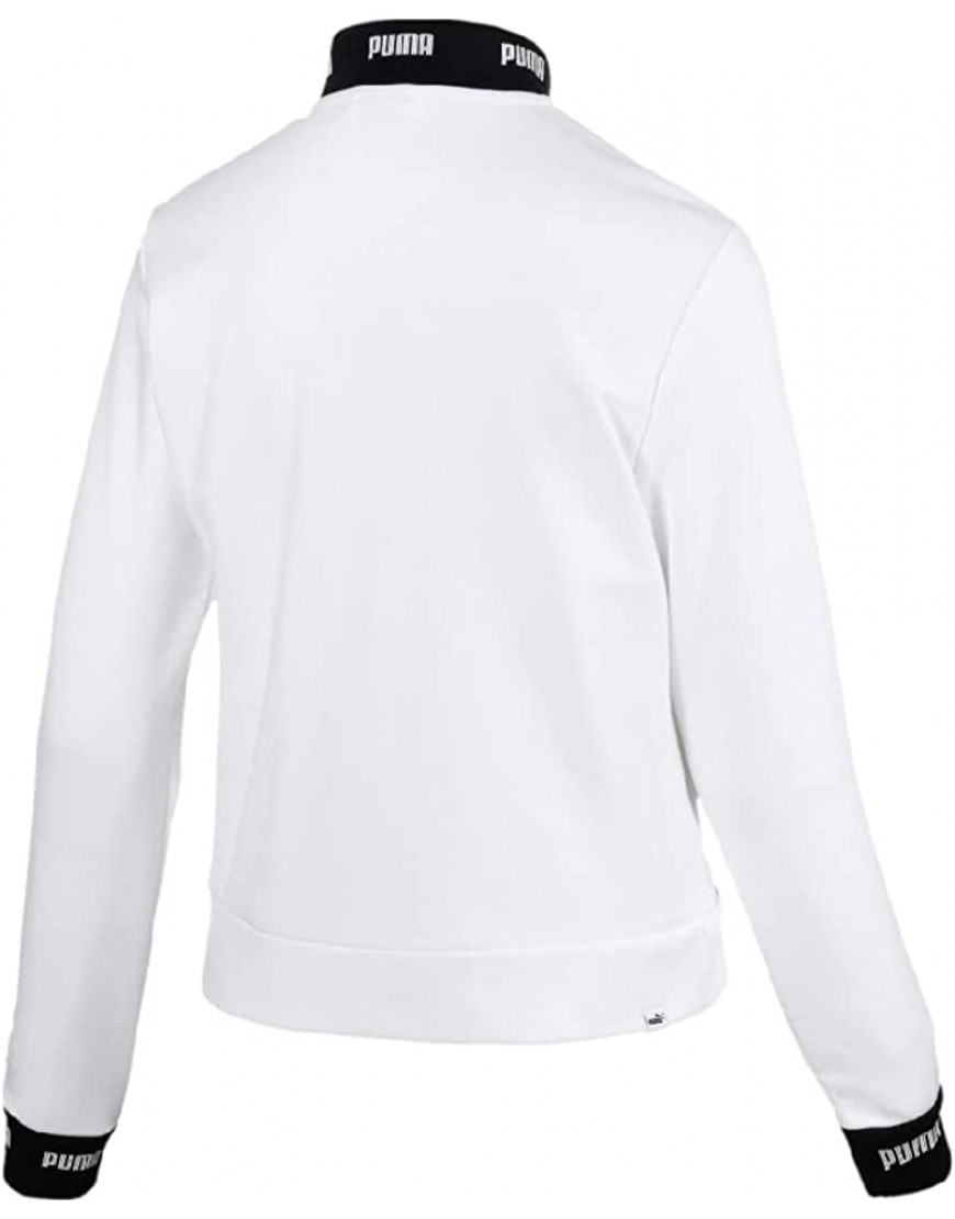 PUMA Sweat zippé Blanc Femme Amplified B09P33MVJG