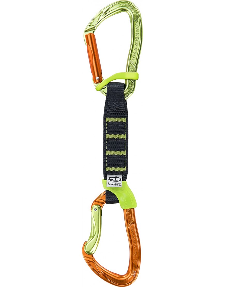 Climbing Technology Nimble Fixbar Set Pro Renvoi Mixte Adulte Vert Orange 12 cm B08P4YNH5R