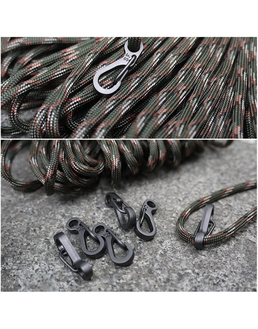QLOUNI Lot de 10 Crochet Mini Mousqueton pour Escalade Excursion- Trousseau de clé -Poid Maximum 15kg -Accrocher Les Accessoires pour Prolonger， Animal EDC B077N8V8HF