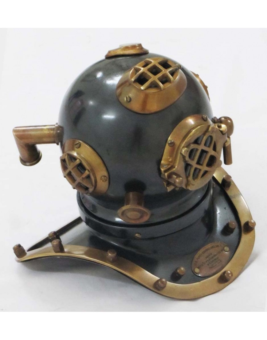 Nautical Replica Hub Mini casque de plongée en laiton antique style US Navy acier vintage B07RWJSY32