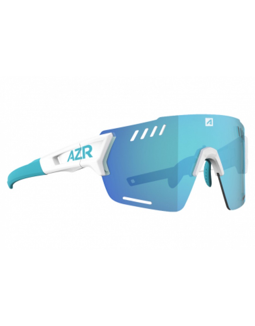 Lunettes Running Running  Coffret AZR ASPIN RX Blanc/Ecran Turquoise + Ecran Incolore CX36569