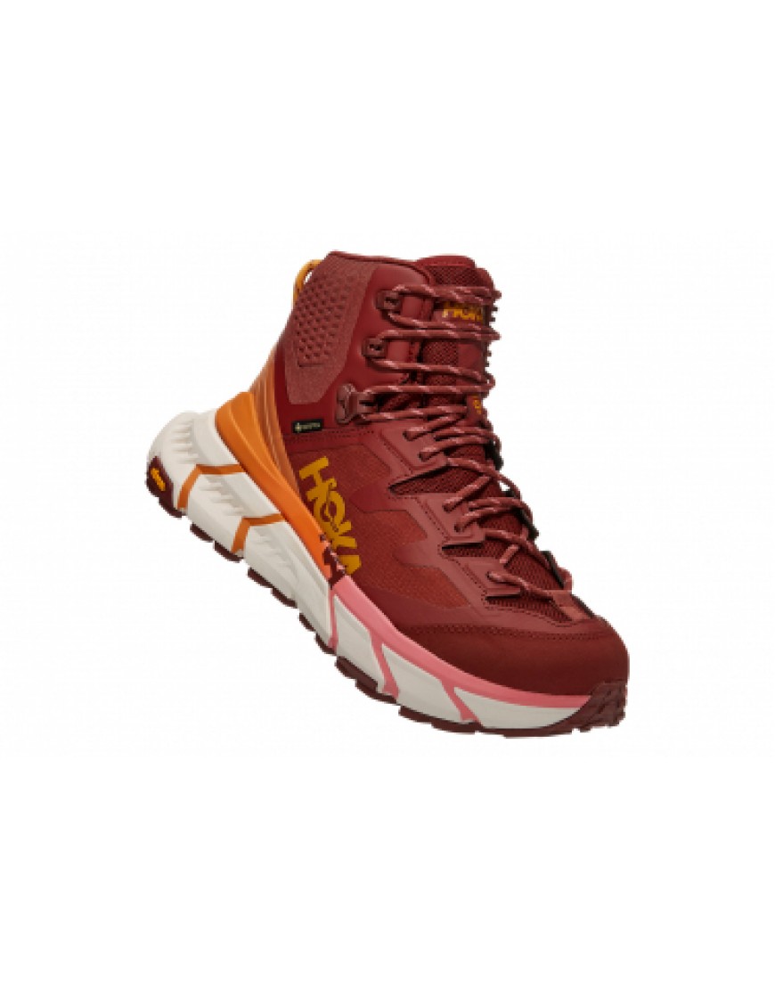Toutes les Chaussures de Randonnée Running  Chaussures de Randonnée Hoka Tennine Hike GTX Rouge Orange Femme RN99202