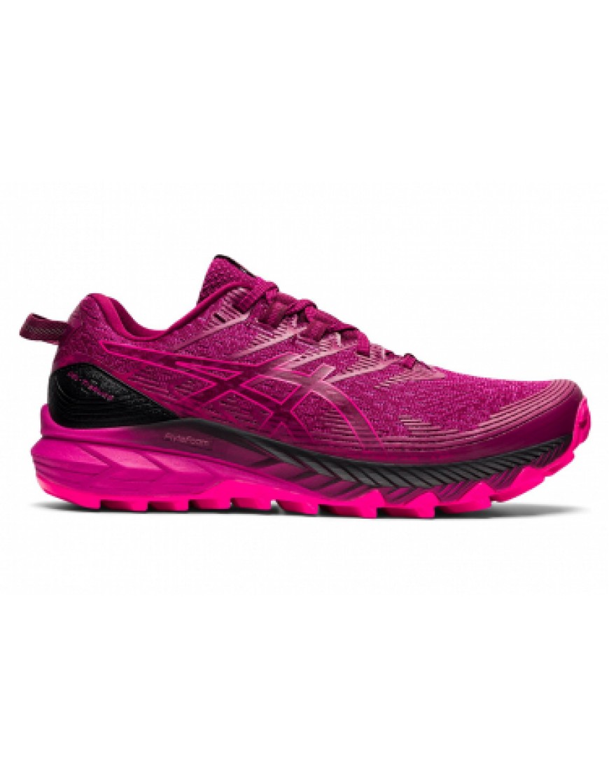 Chaussures pour le Trail Running Running  Chaussures de Trail Asics Gel Trabuco 10 Rose / Noir ET00483