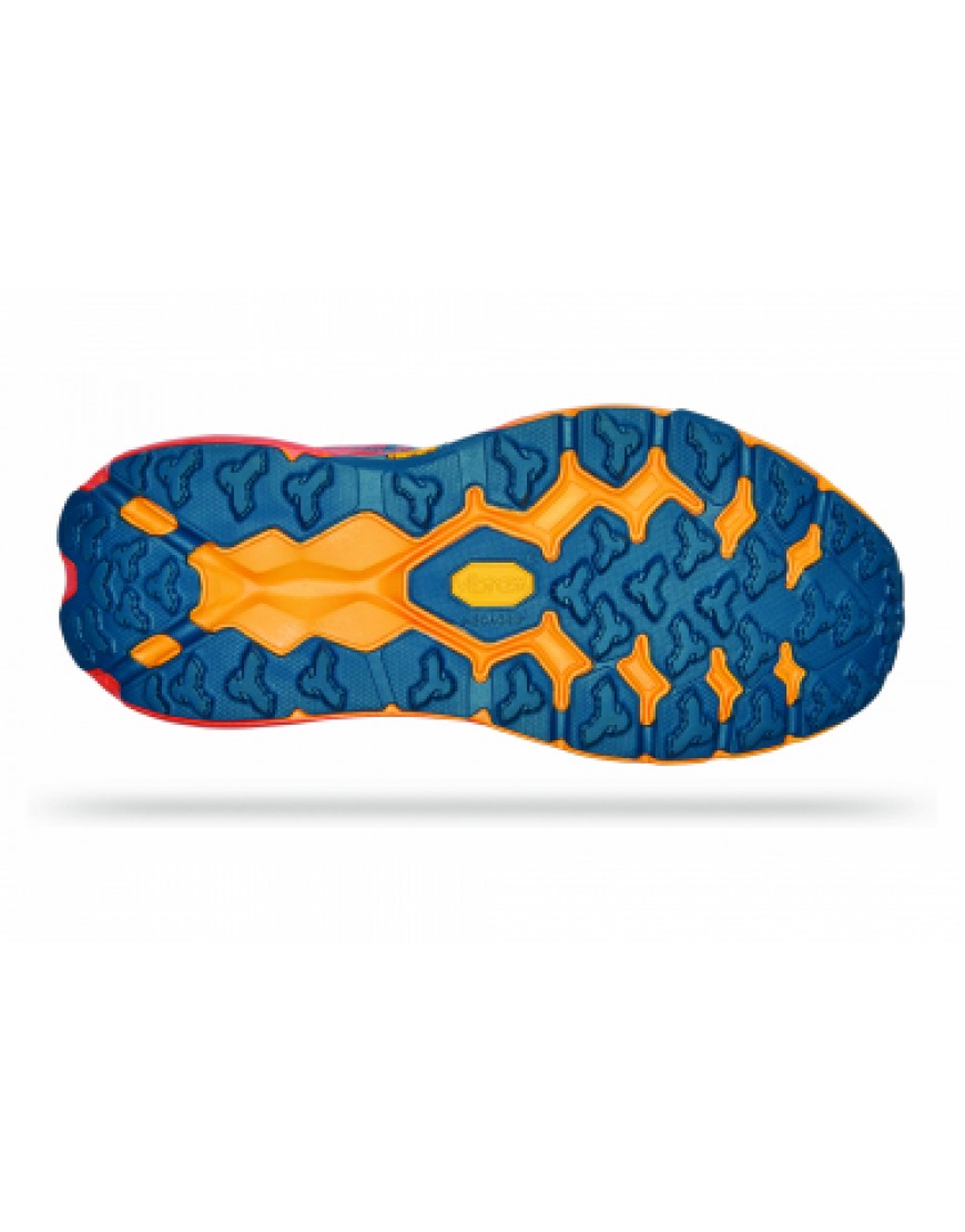 Chaussures pour le Trail Running Running Chaussures de Trail Hoka One One Speedgoat 5 Bleu / Orange ZQ83292