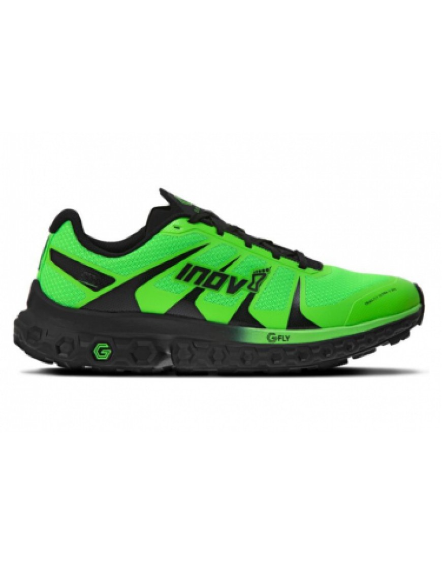 Chaussures pour le Trail Running Running  Chaussures de Trail Inov 8 TrailFly Ultra G 300 Max Vert / Noir VT45069