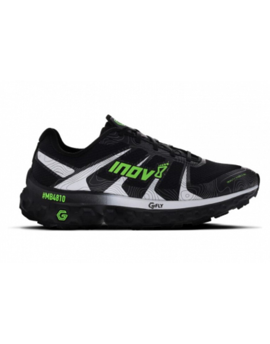 Chaussures pour le Trail Running Running  Chaussures de Trail Inov 8 TrailFly Ultra G 300 Max Noir / Vert KB74438