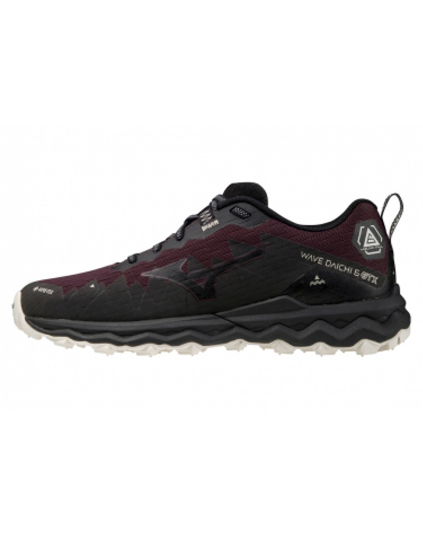 Chaussures pour le Trail Running Running  Chaussures de Trail Mizuno Wave Daichi 6 GTX Noir / Rouge QV52189