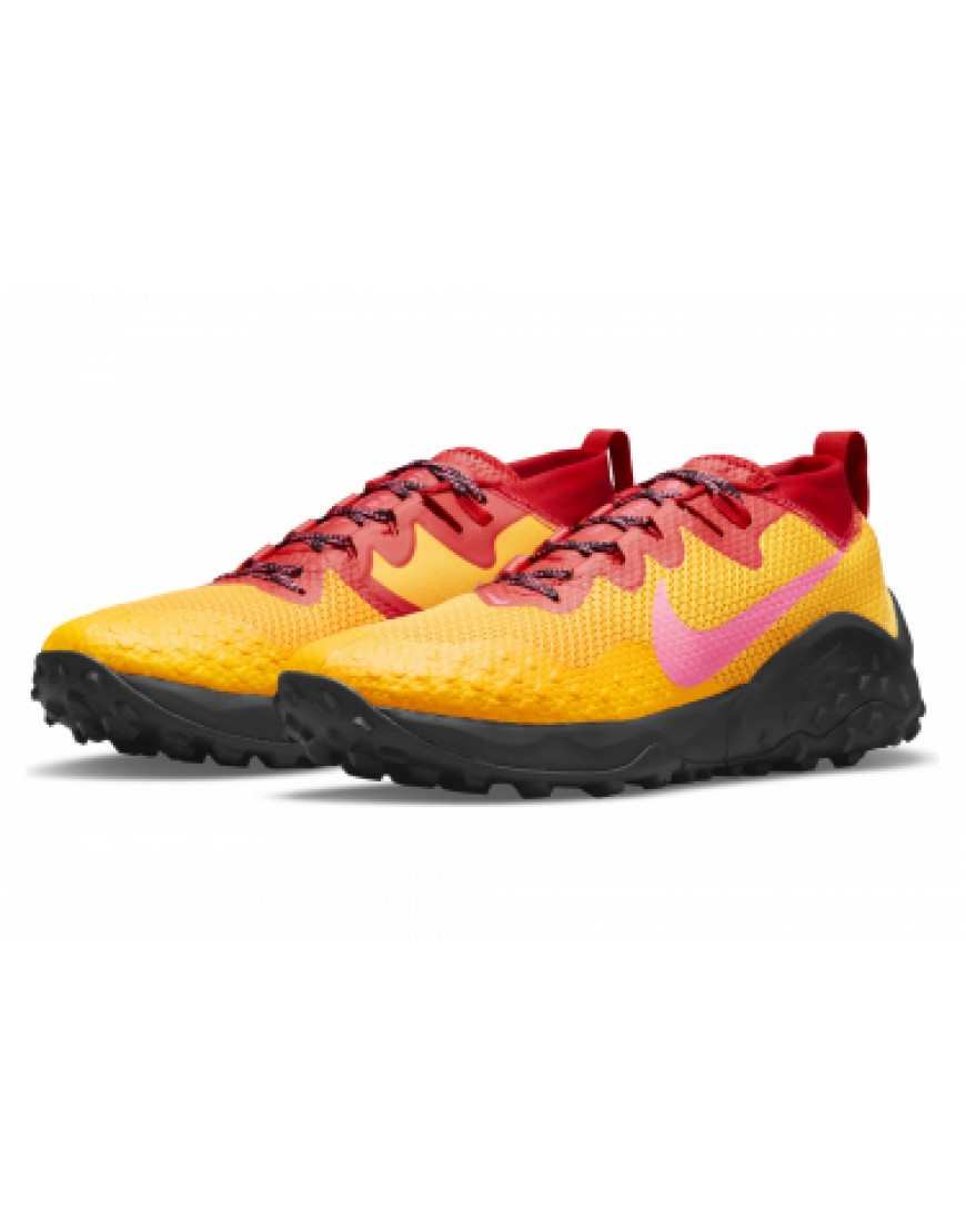 Chaussures pour le Trail Running Running Chaussures de Trail Nike Wildhorse 7 Jaune / Rouge HO35115