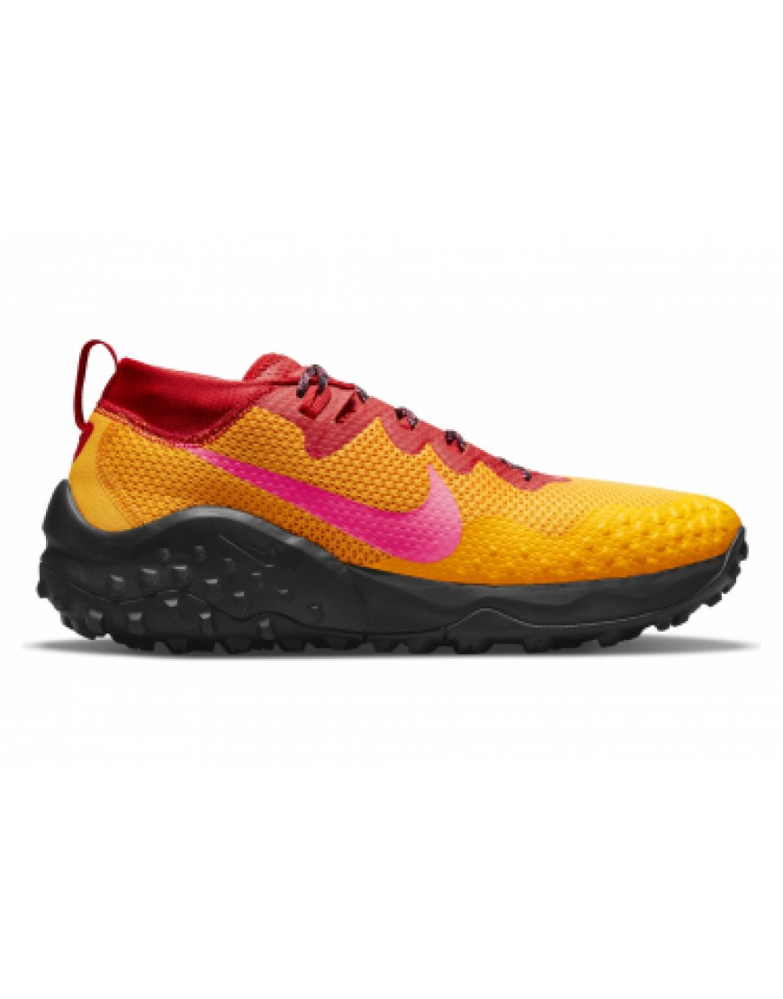 Chaussures pour le Trail Running Running  Chaussures de Trail Nike Wildhorse 7 Jaune / Rouge HO35115