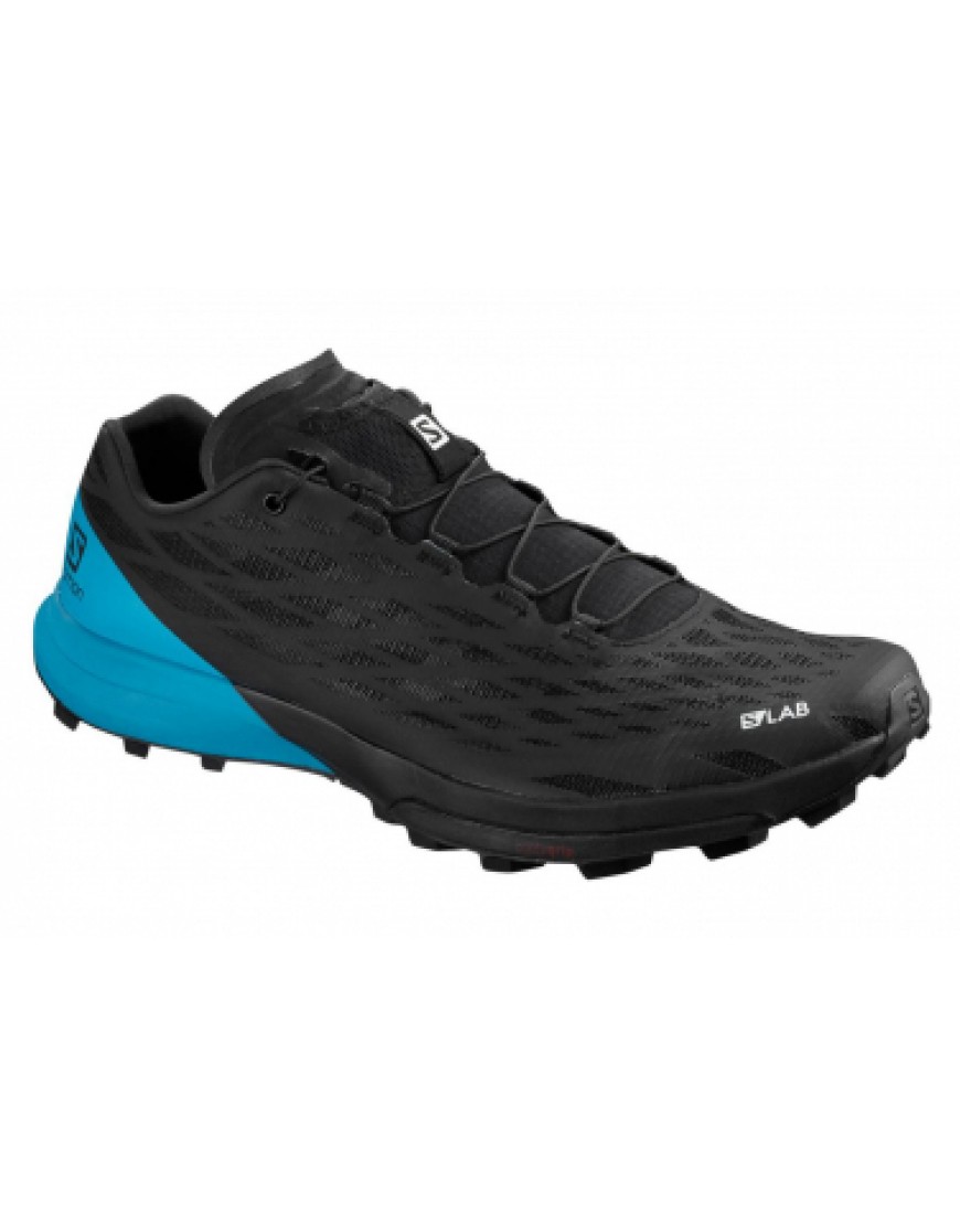 Chaussures pour le Trail Running Running  Chaussures de Trail Salomon S/LAB XA Amphib 2 Noir / Bleu AR07277