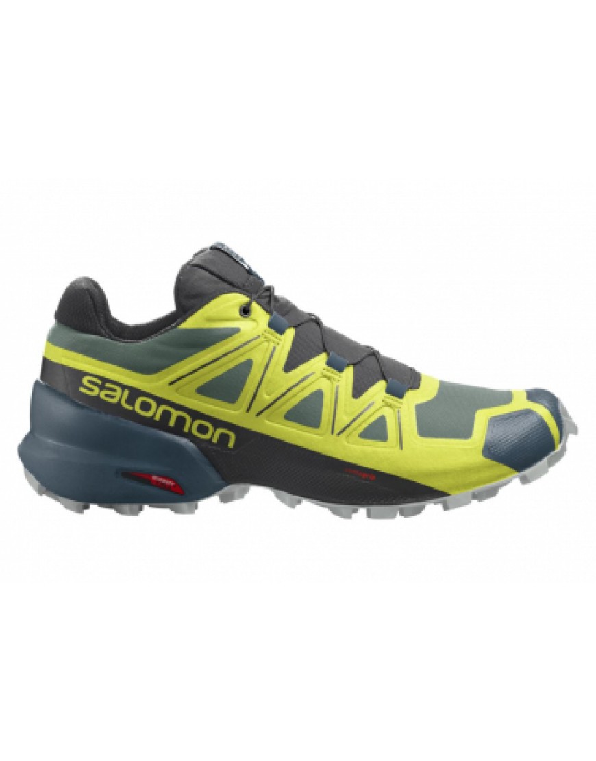 Chaussures pour le Trail Running Running  Chaussures de Trail Salomon Speedcross 5 Bleu / Jaune FP51324