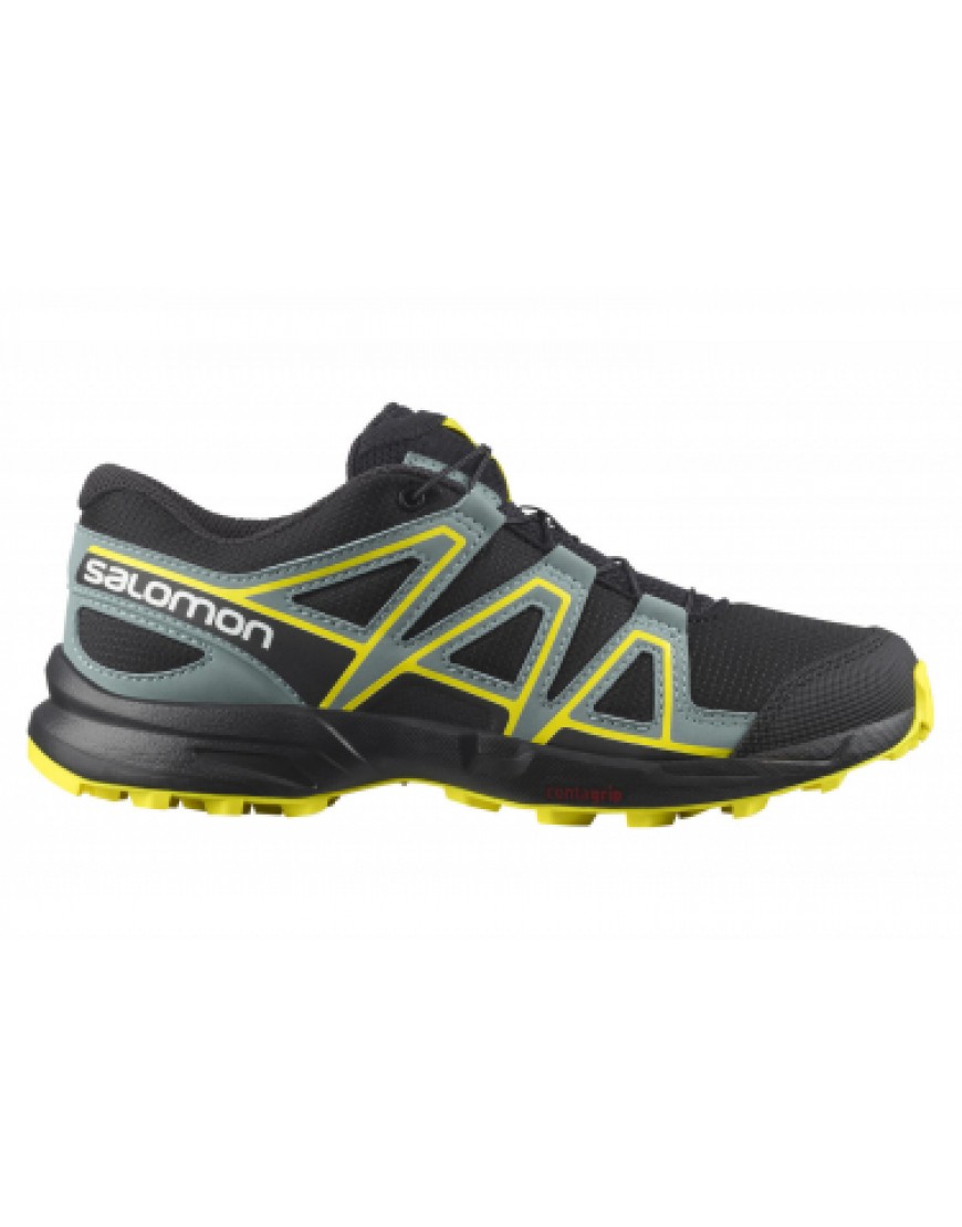 Chaussures pour le Trail Running Running  Chaussures de Trail Salomon Speedcross Junior Gris / Jaune ON83174